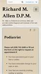 Mobile Screenshot of footdocallen.com